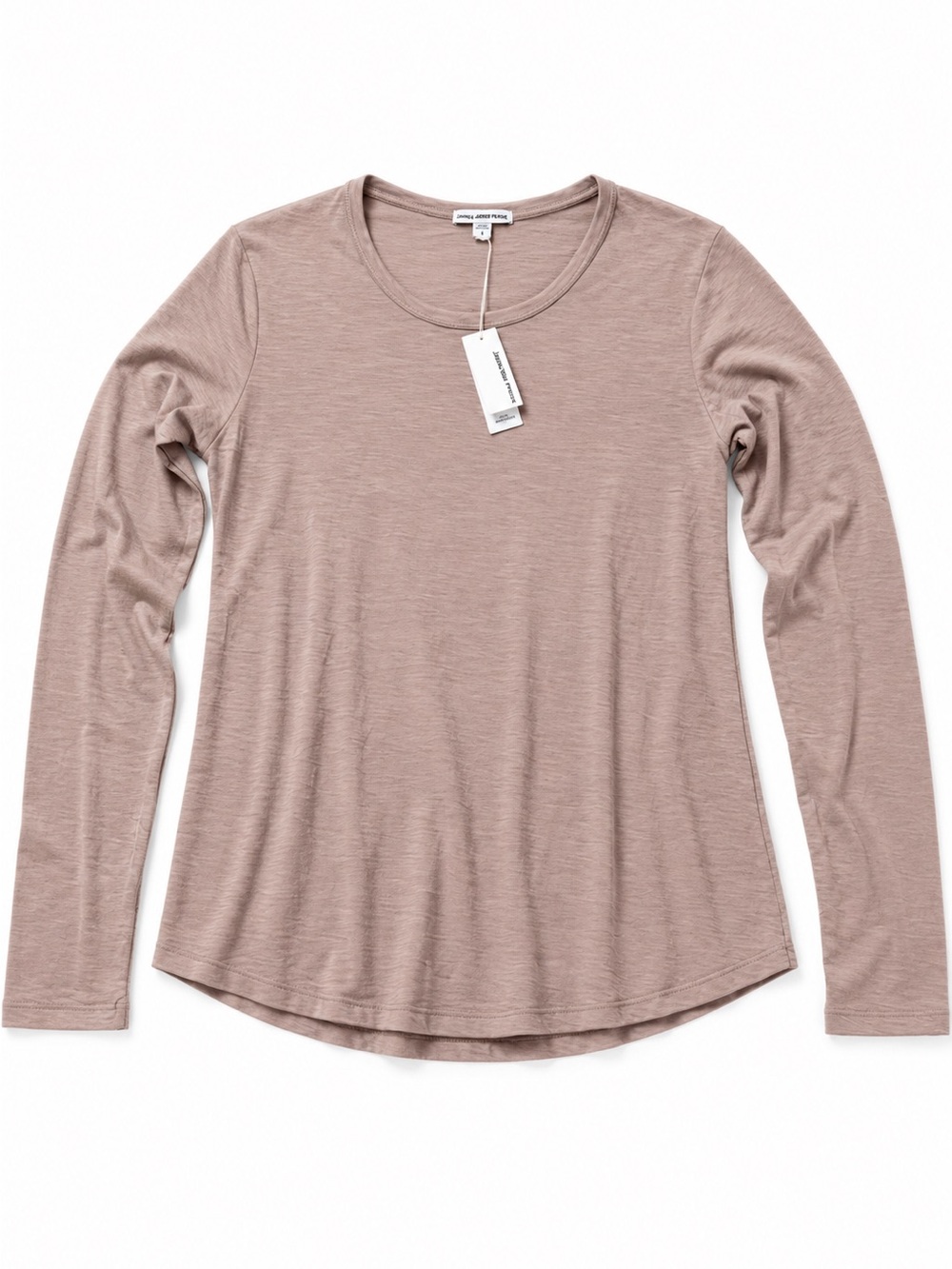 James Perse LongSleeve Crew Neck Tee NWT Dusty Rose Size1 Minimalist California